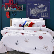 High Quality Hotel Bedding Linen Supplier 100 cotton print bedding sets 60s 300TC